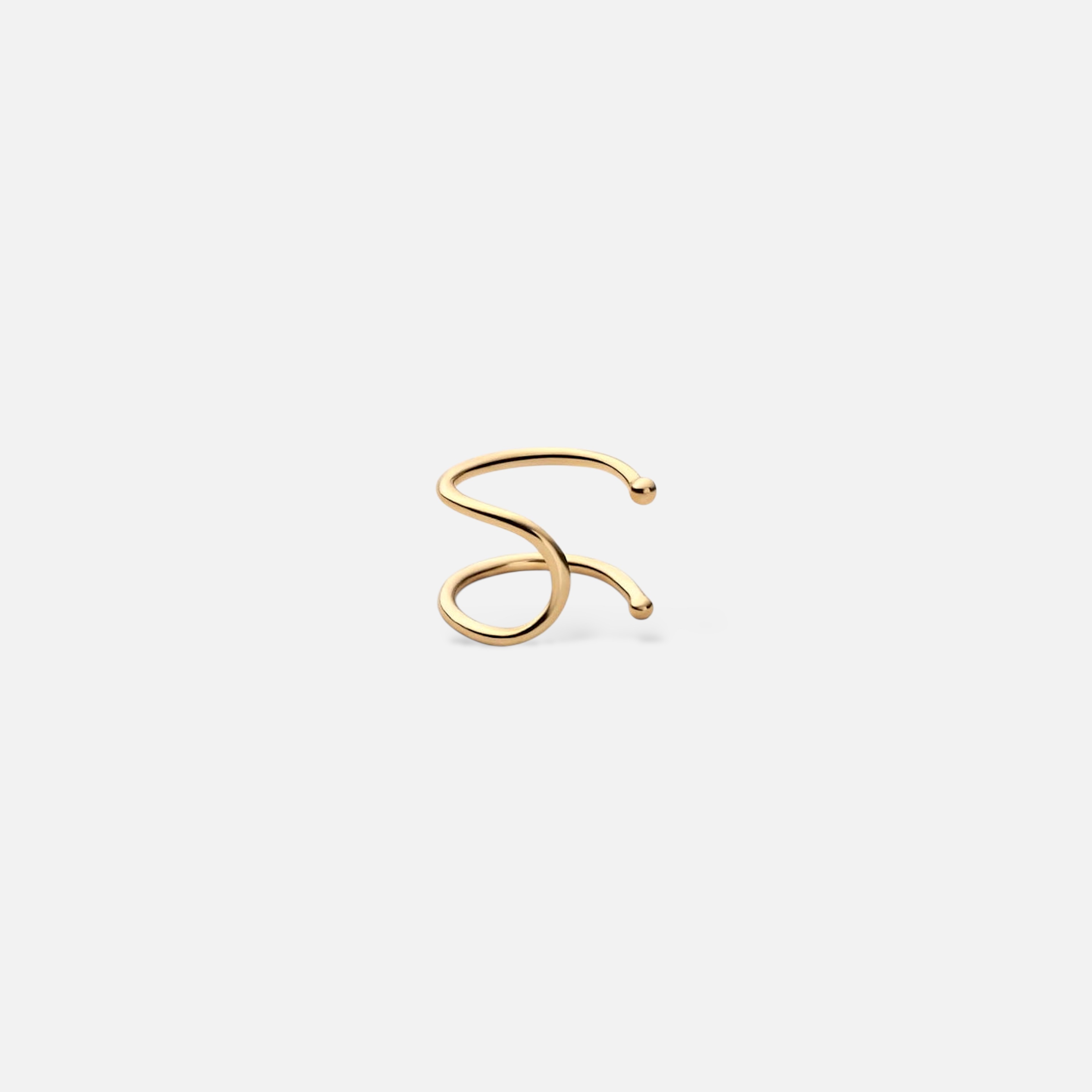 serpentine earcuff - altın