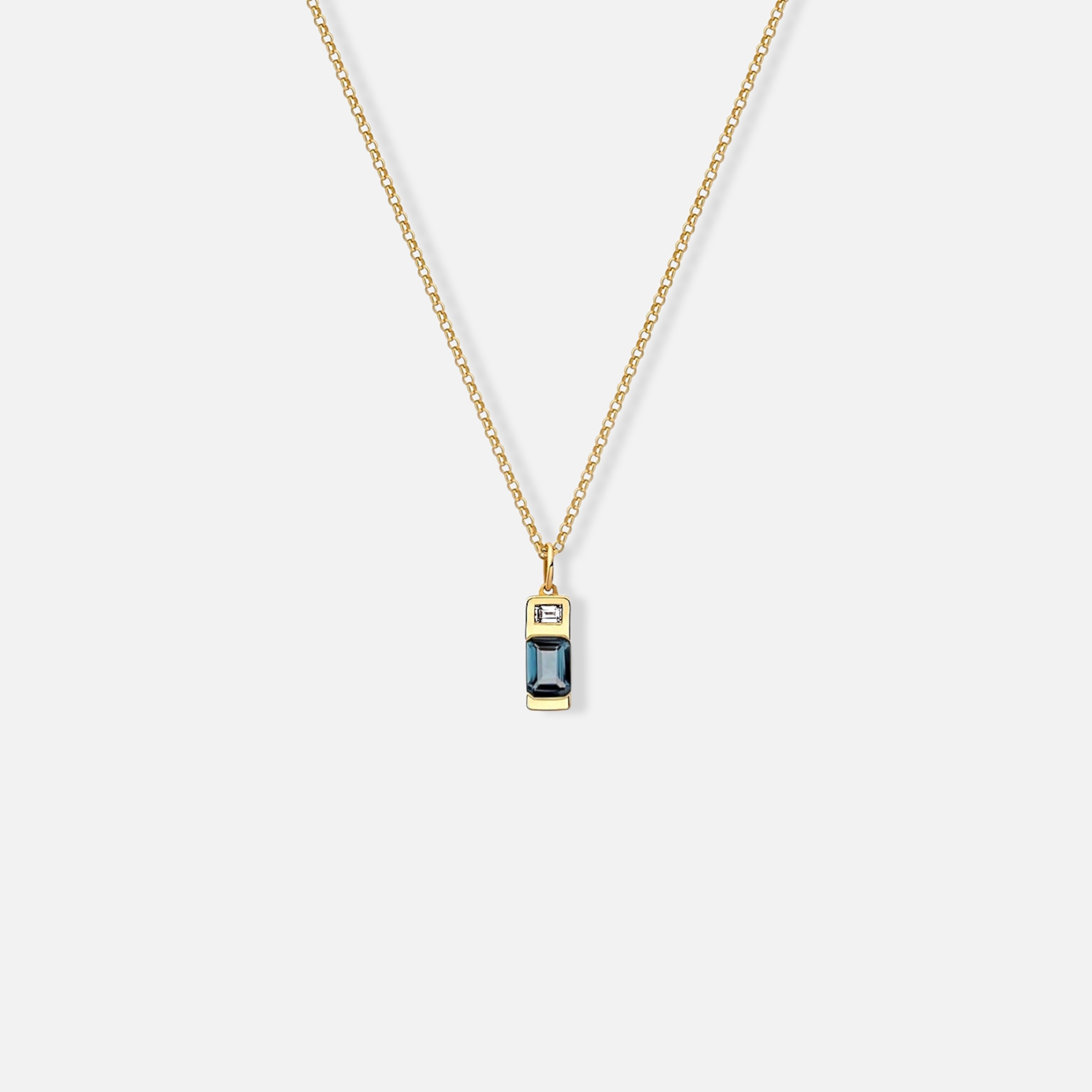 one last time necklace, ultramarine blue