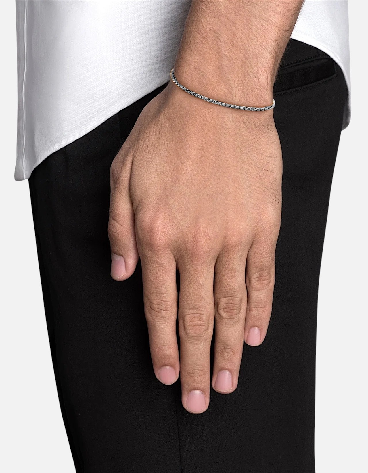 align chain bracelet - sterling silver