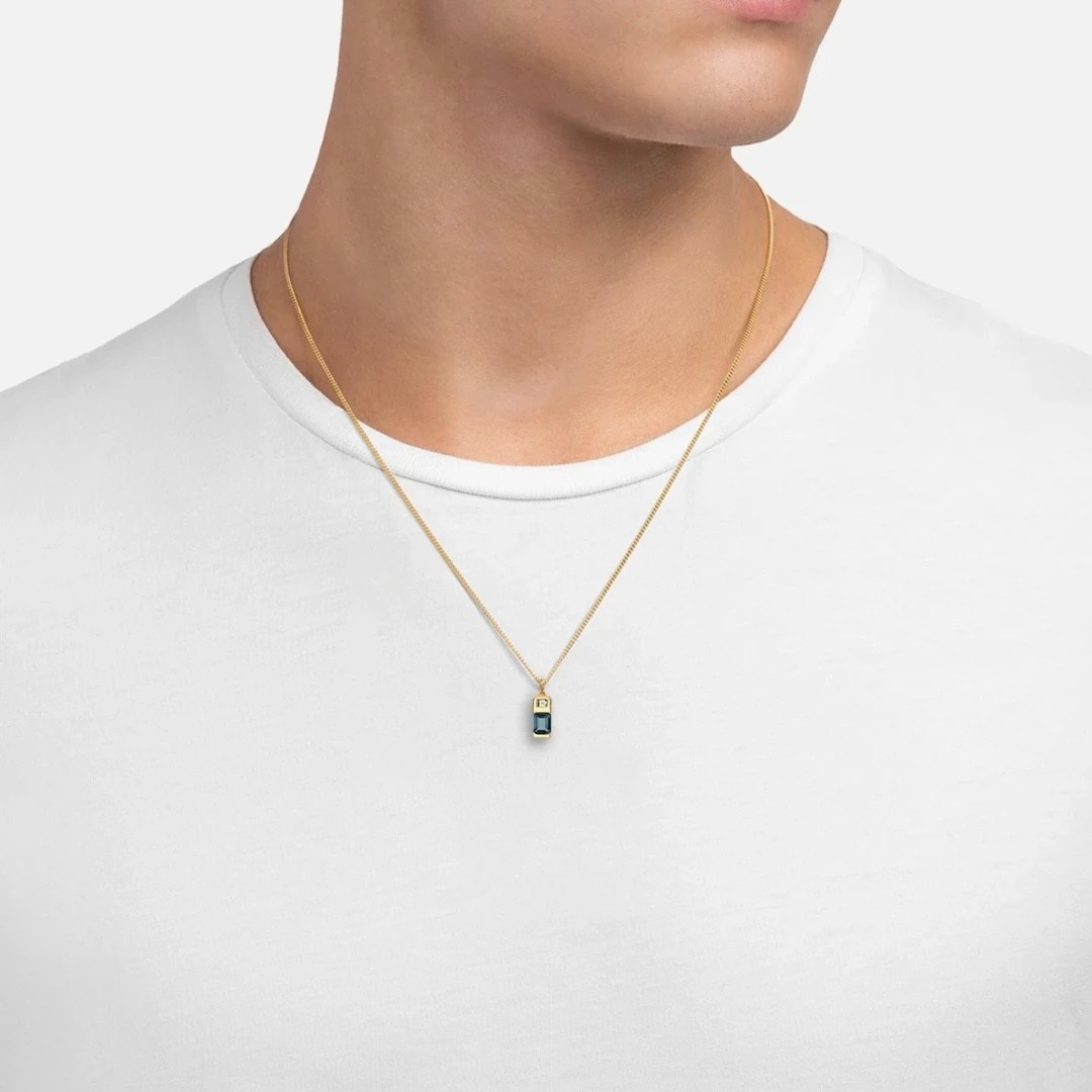 one last time necklace, ultramarine blue