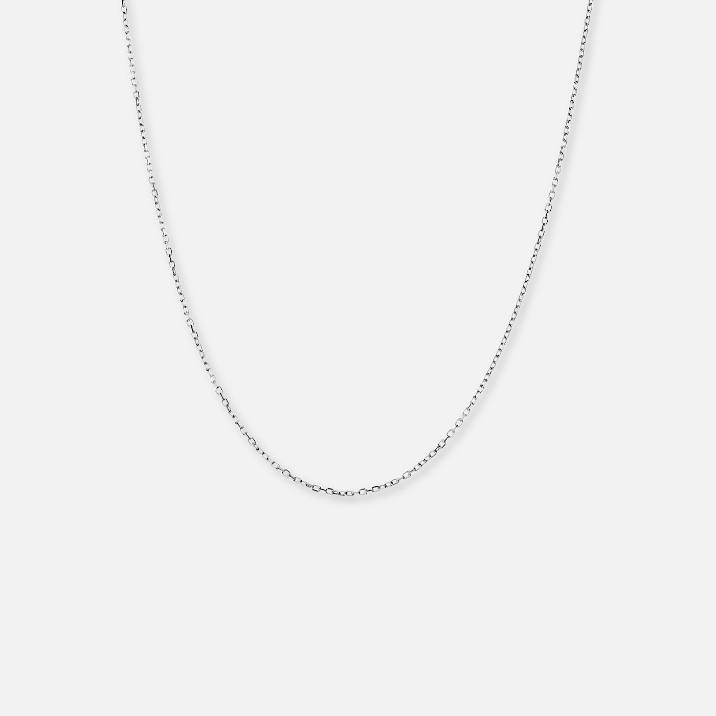 soft cable chain necklace - gümüş