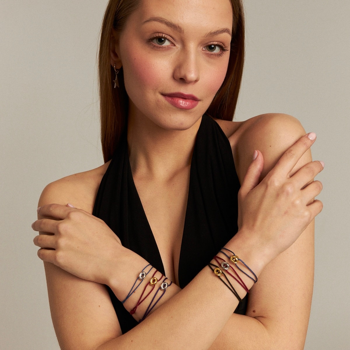 interloop bracelet, gold vermeil