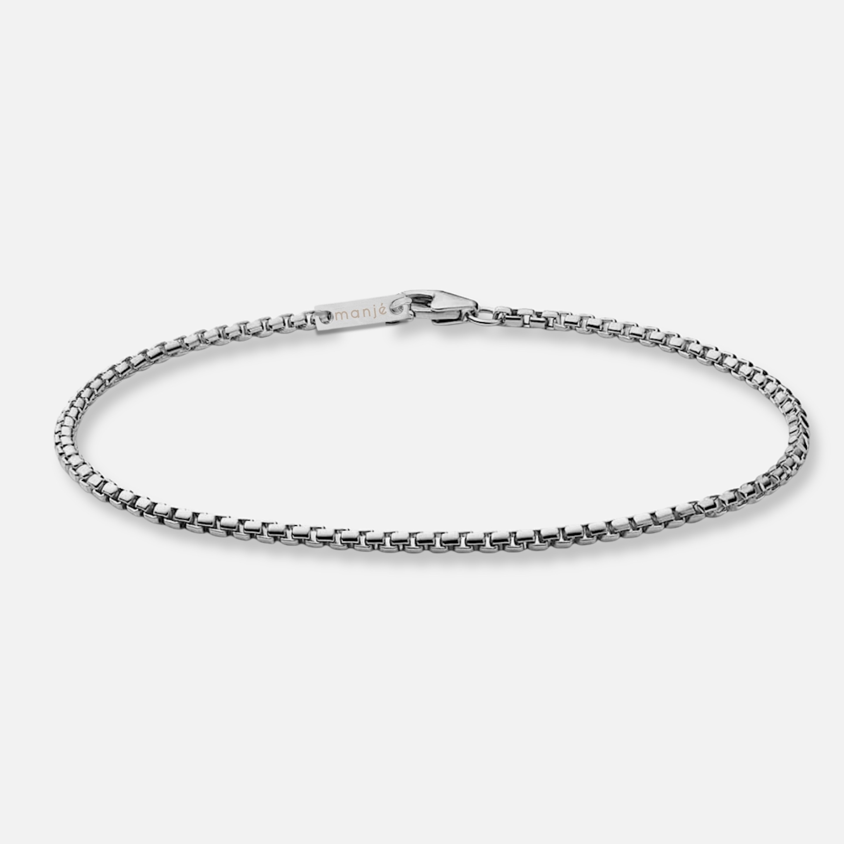 align chain bracelet - sterling silver