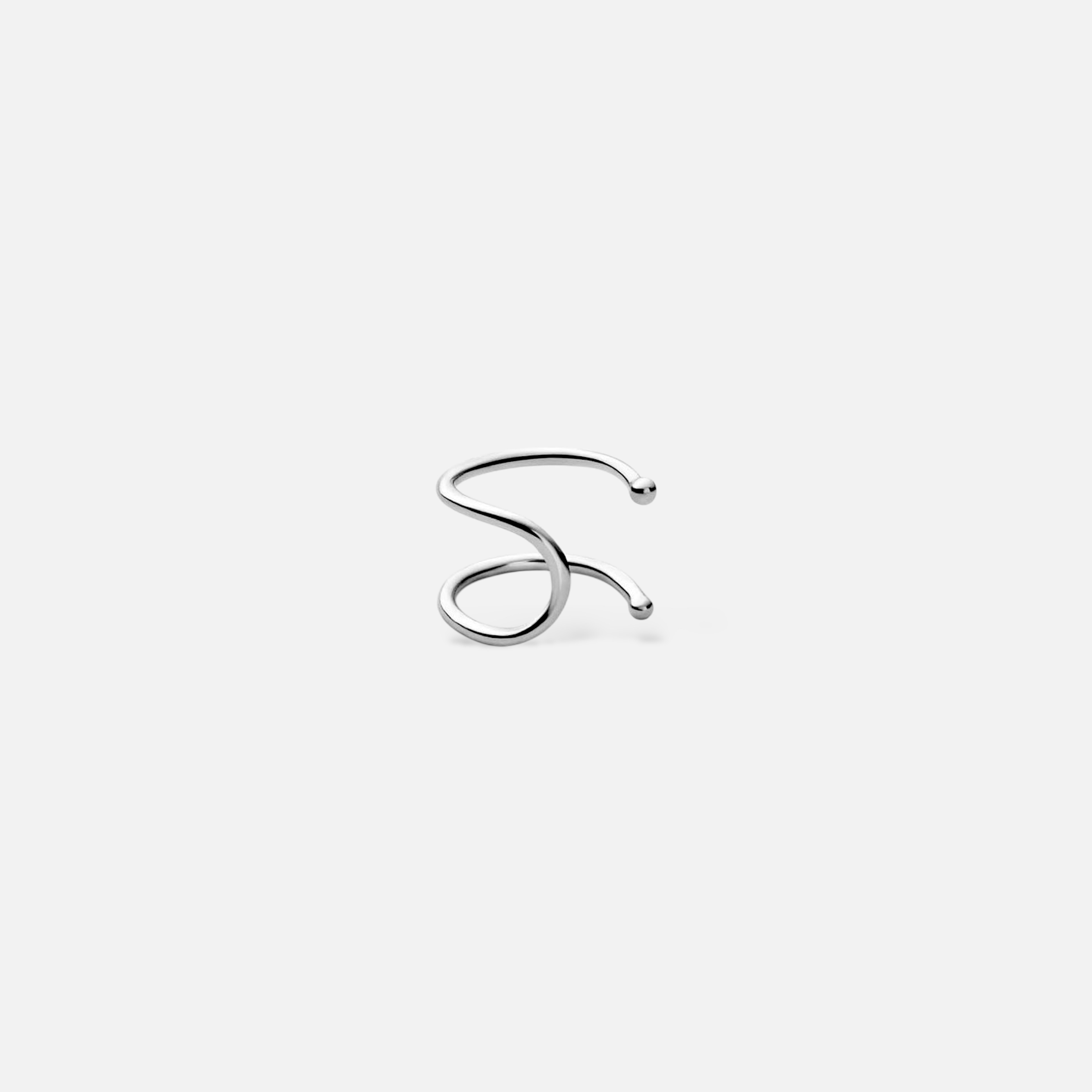 serpentine earcuff - gümüş