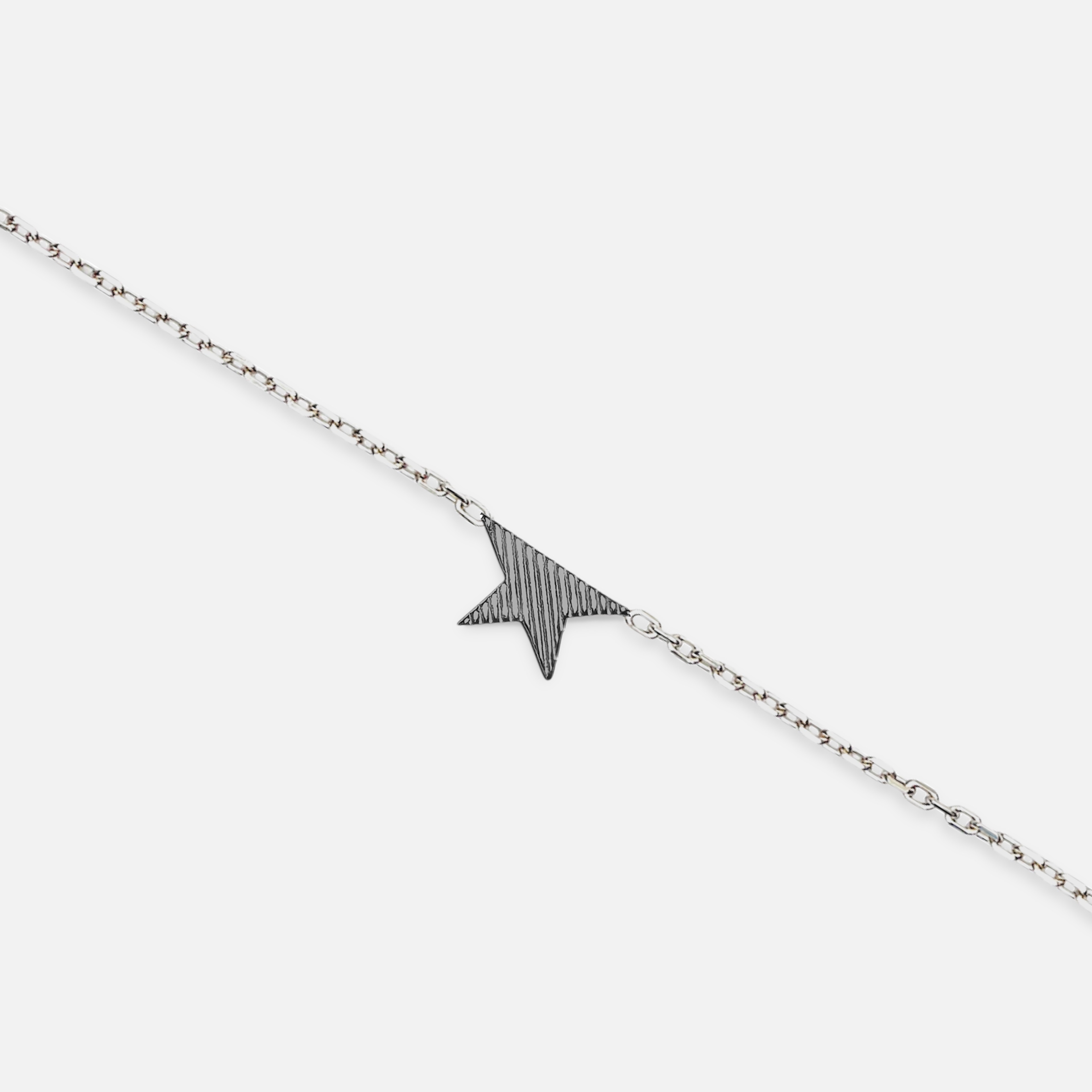 undone bracelet - silver & oxidized