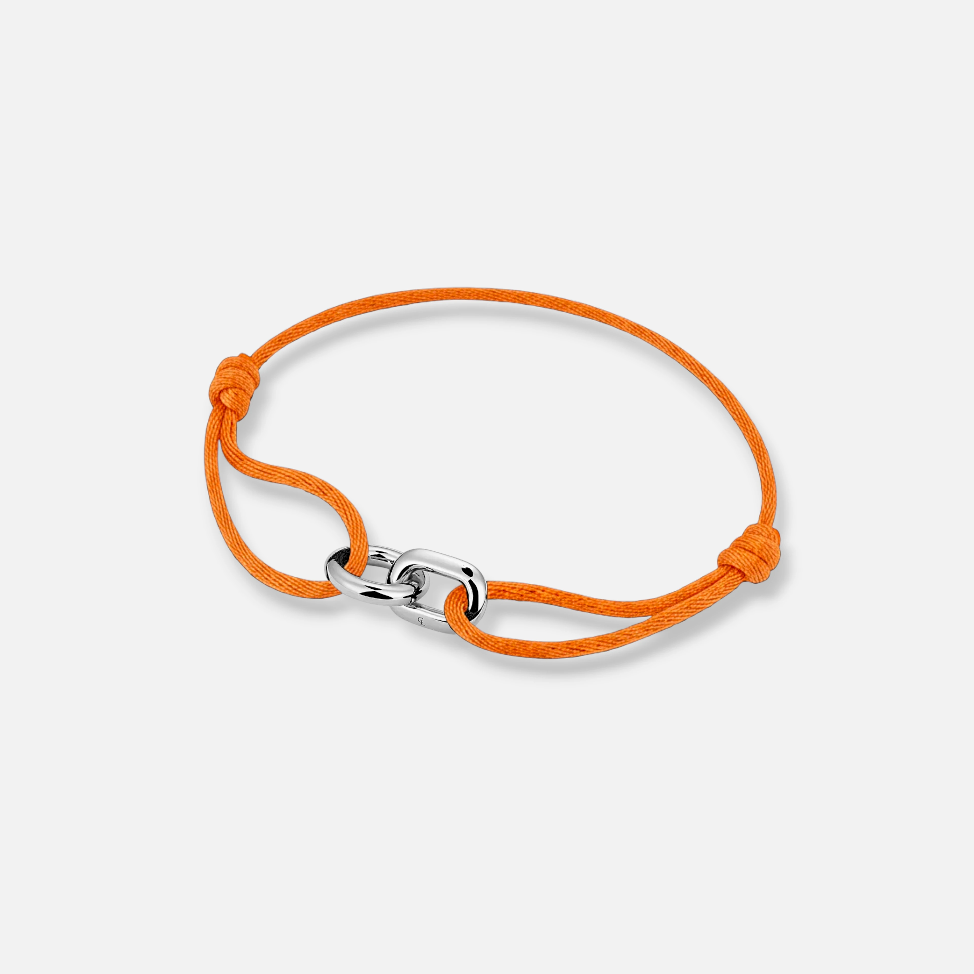 loom bracelet - molten orange