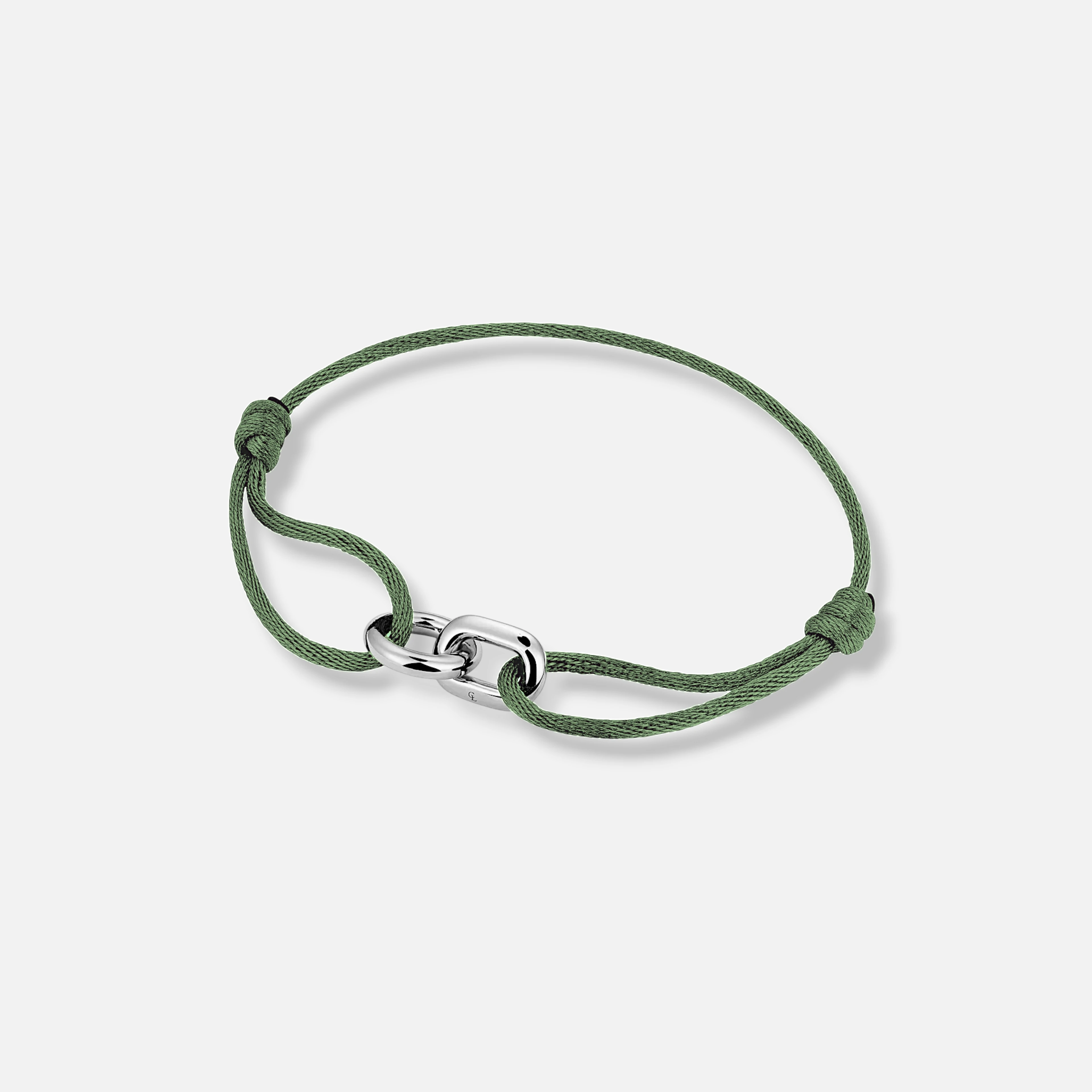 loom bracelet - sage green