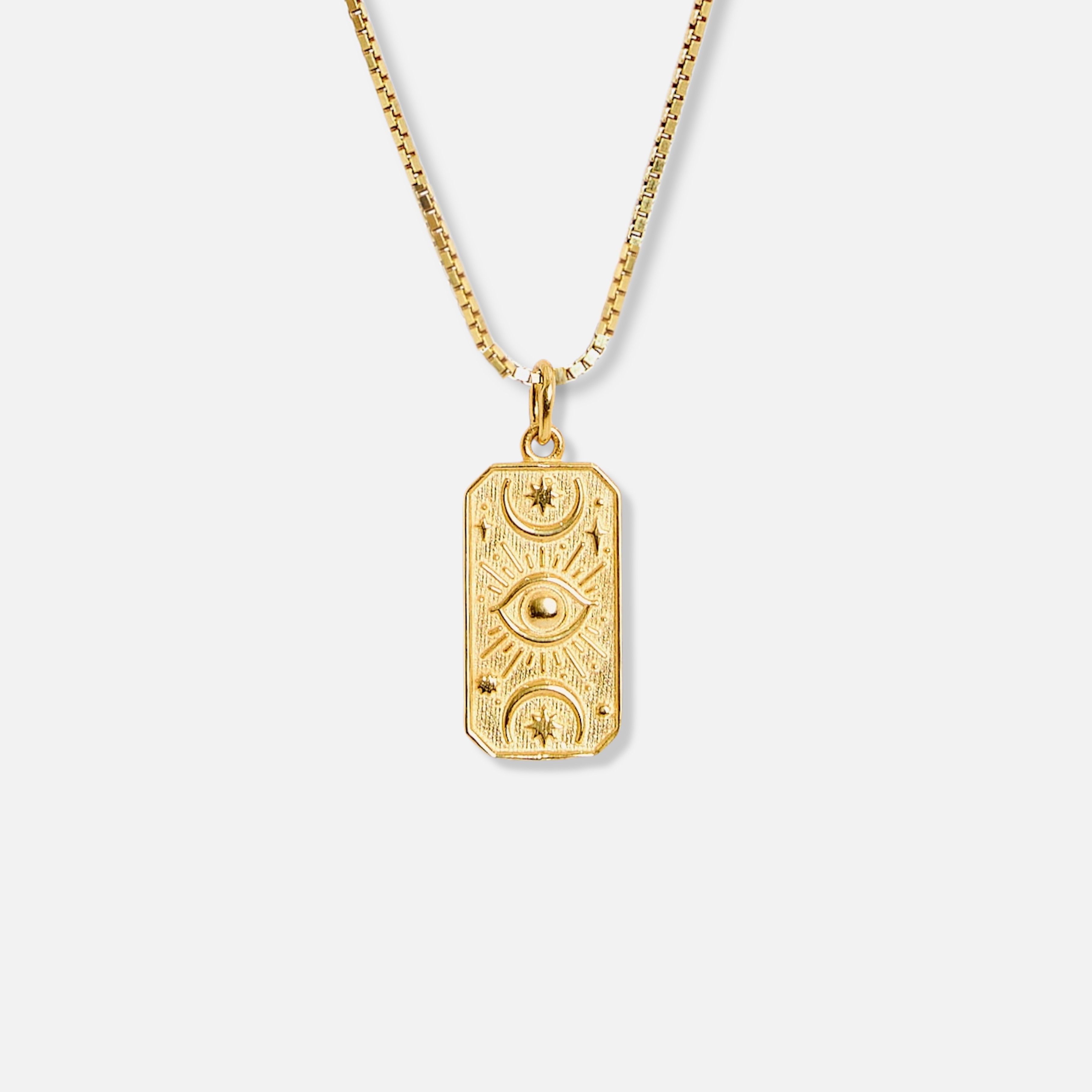the kiss necklace - gold vermeil