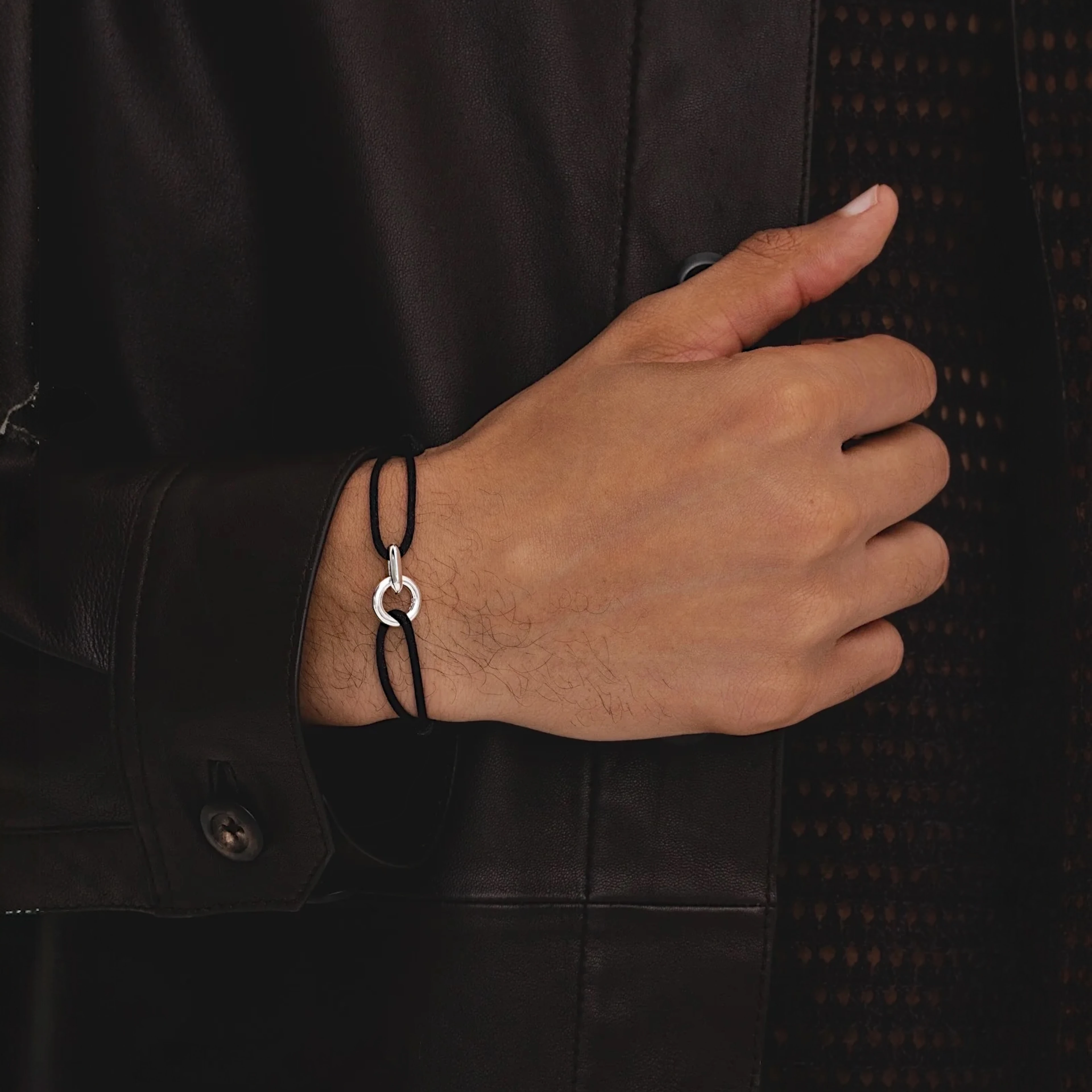 loom bracelet - black