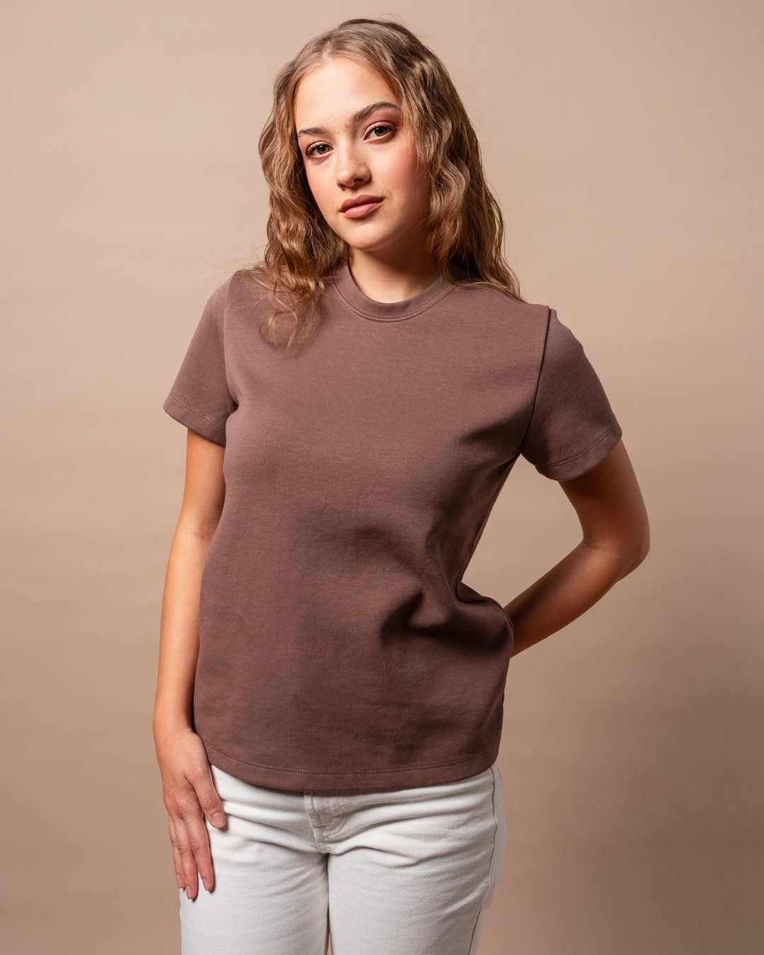 Timeless Basic T-shirt - Kahverengi