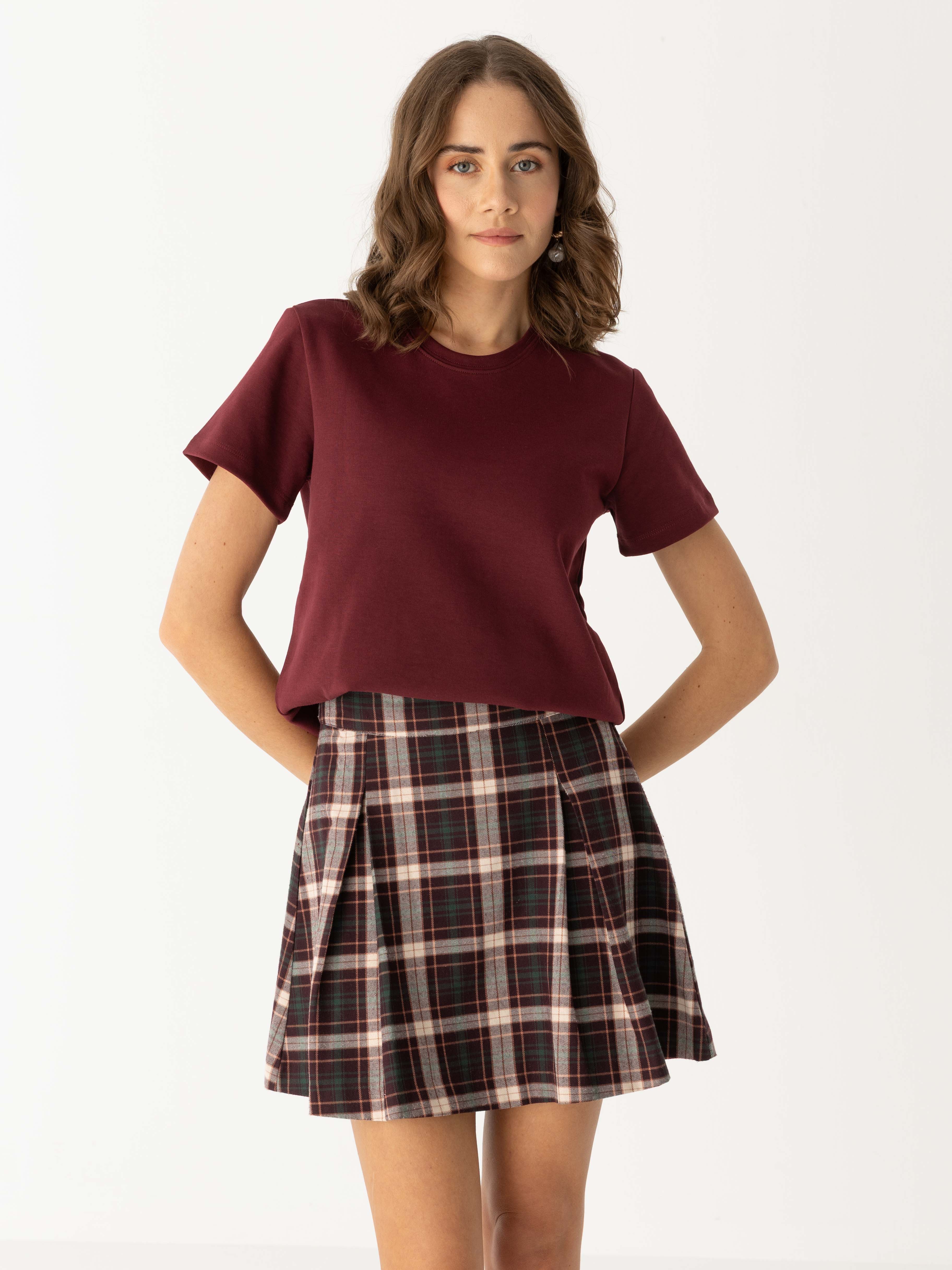 Timeless Basic T-shirt - Bordo
