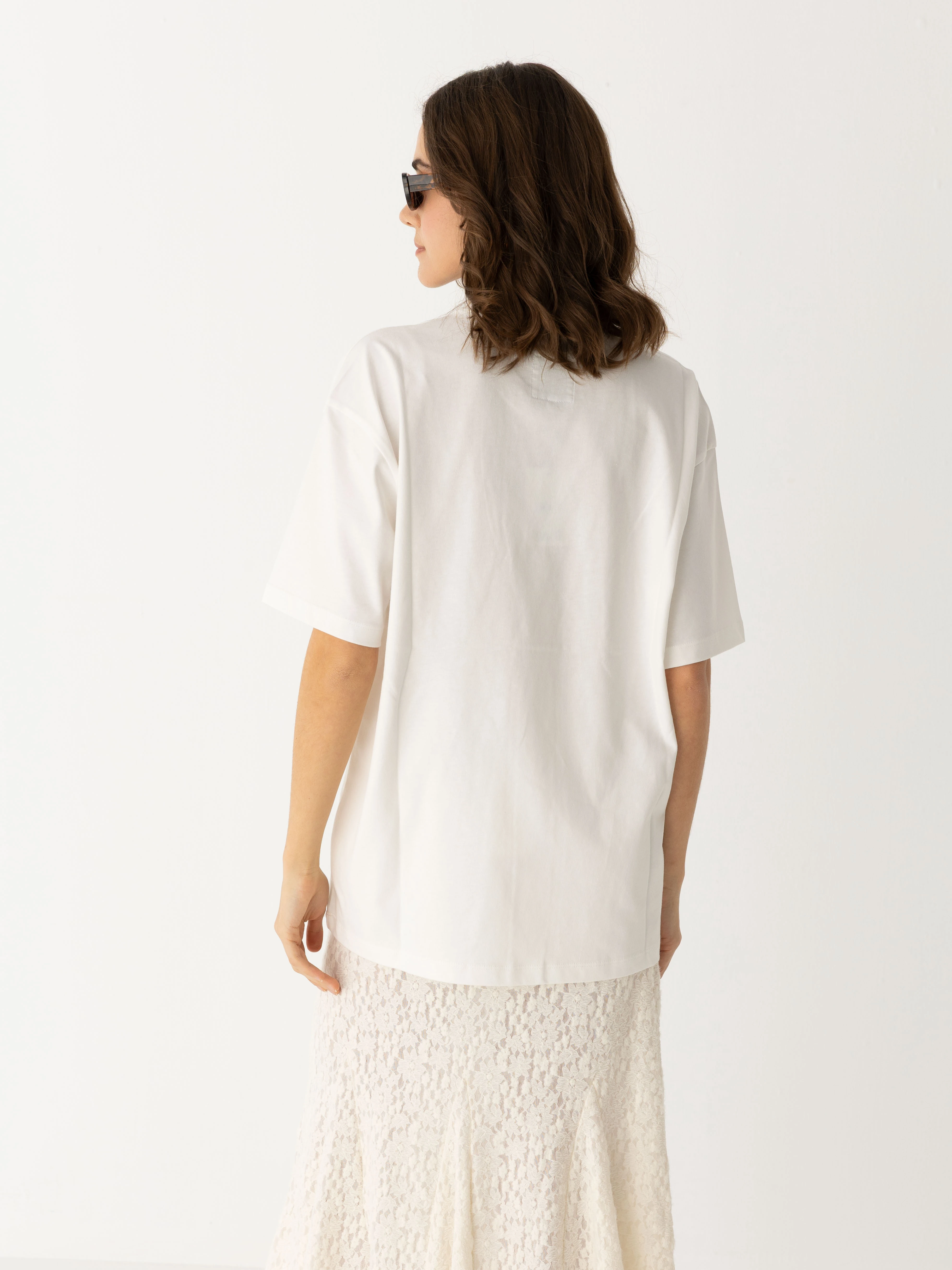 %100 Koton Baskılı T-shirt - Iced Latte & No Plans