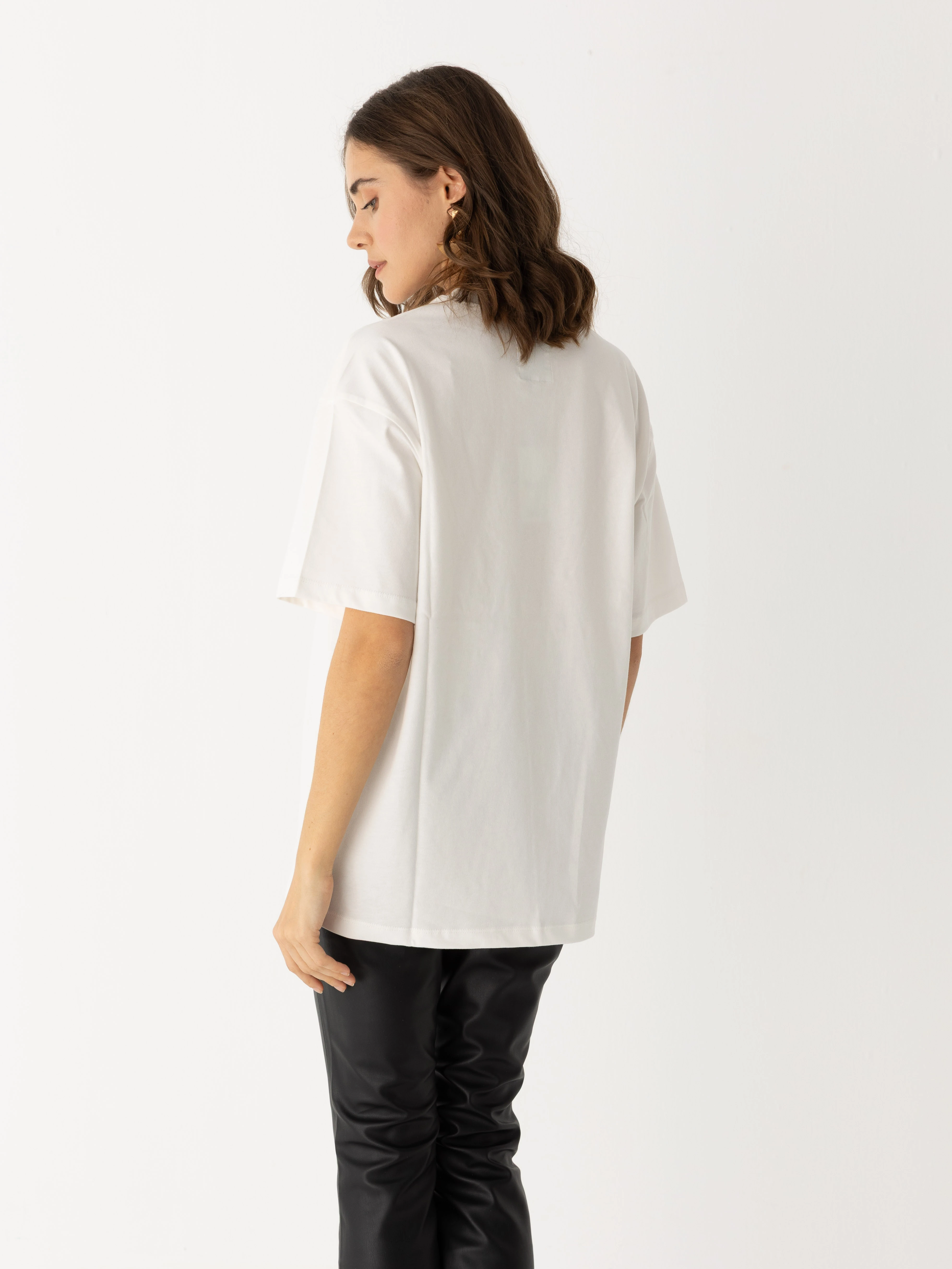 %100 Koton Baskılı T-shirt - Espresso & Le Drama