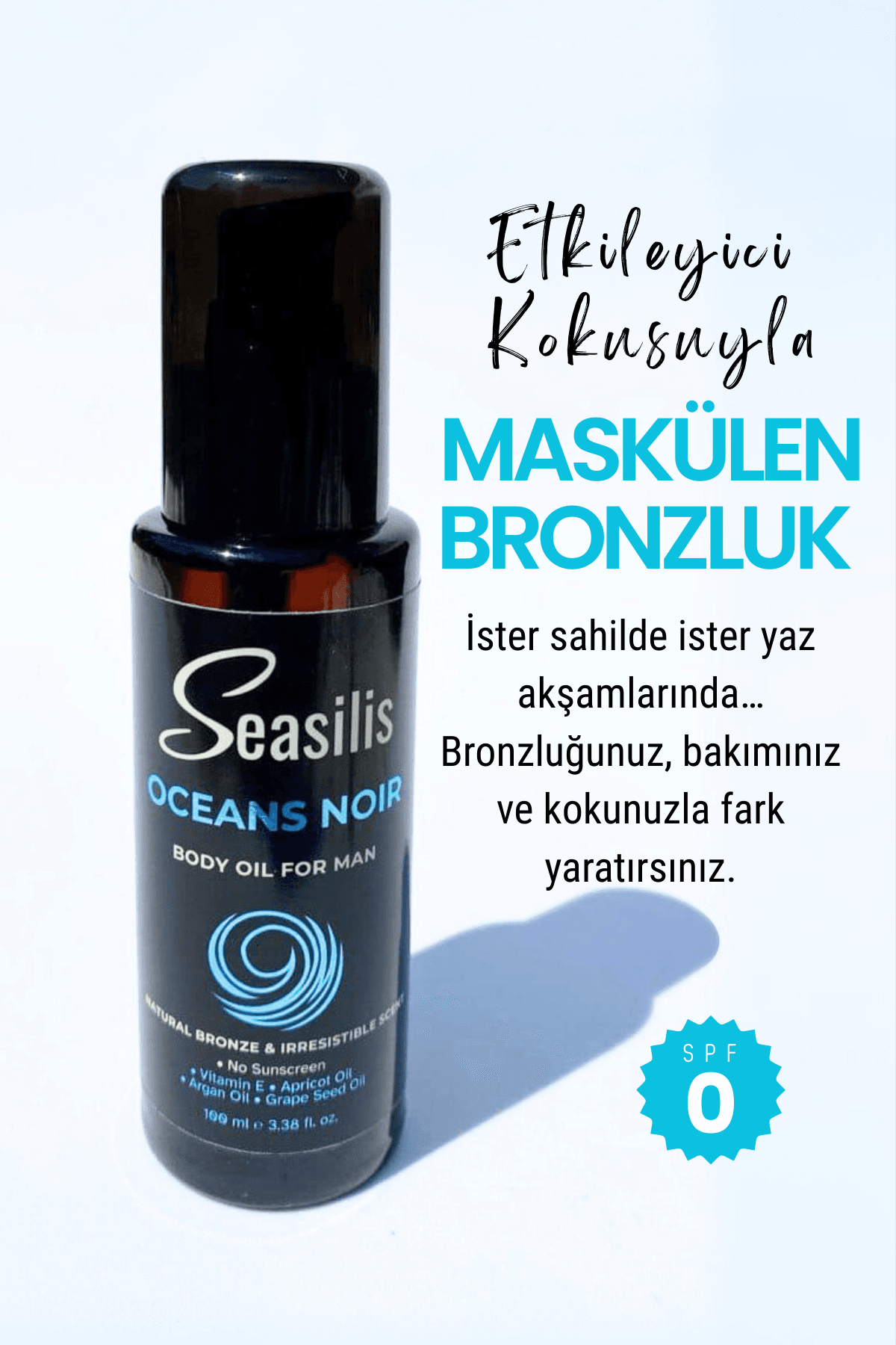 Seasilis Ocean Noir Body Oil / Bronzlaştırıcı Yağ - 100 ml