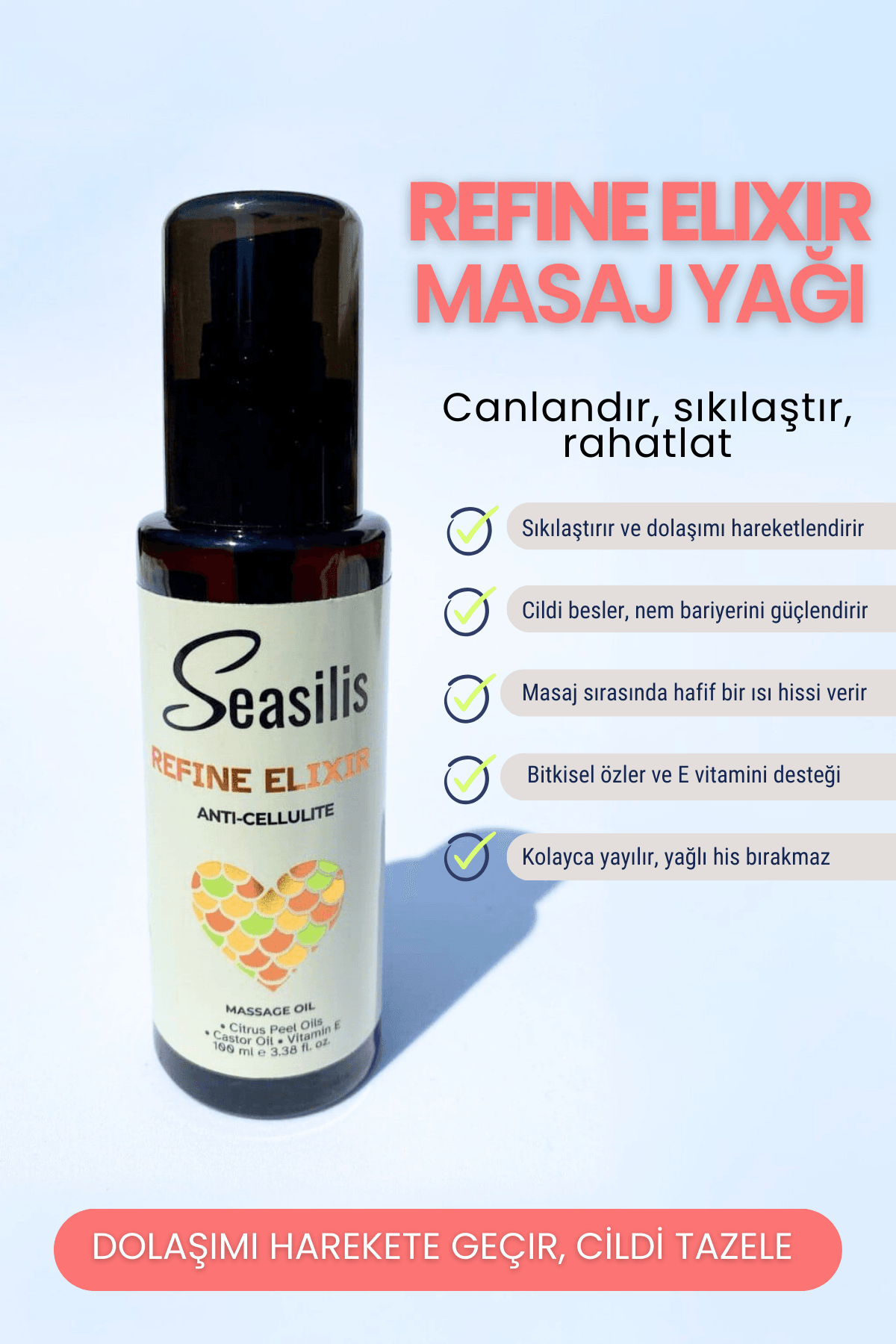 Seasilis Refine Elixir Masaj Yağı - 100 ml