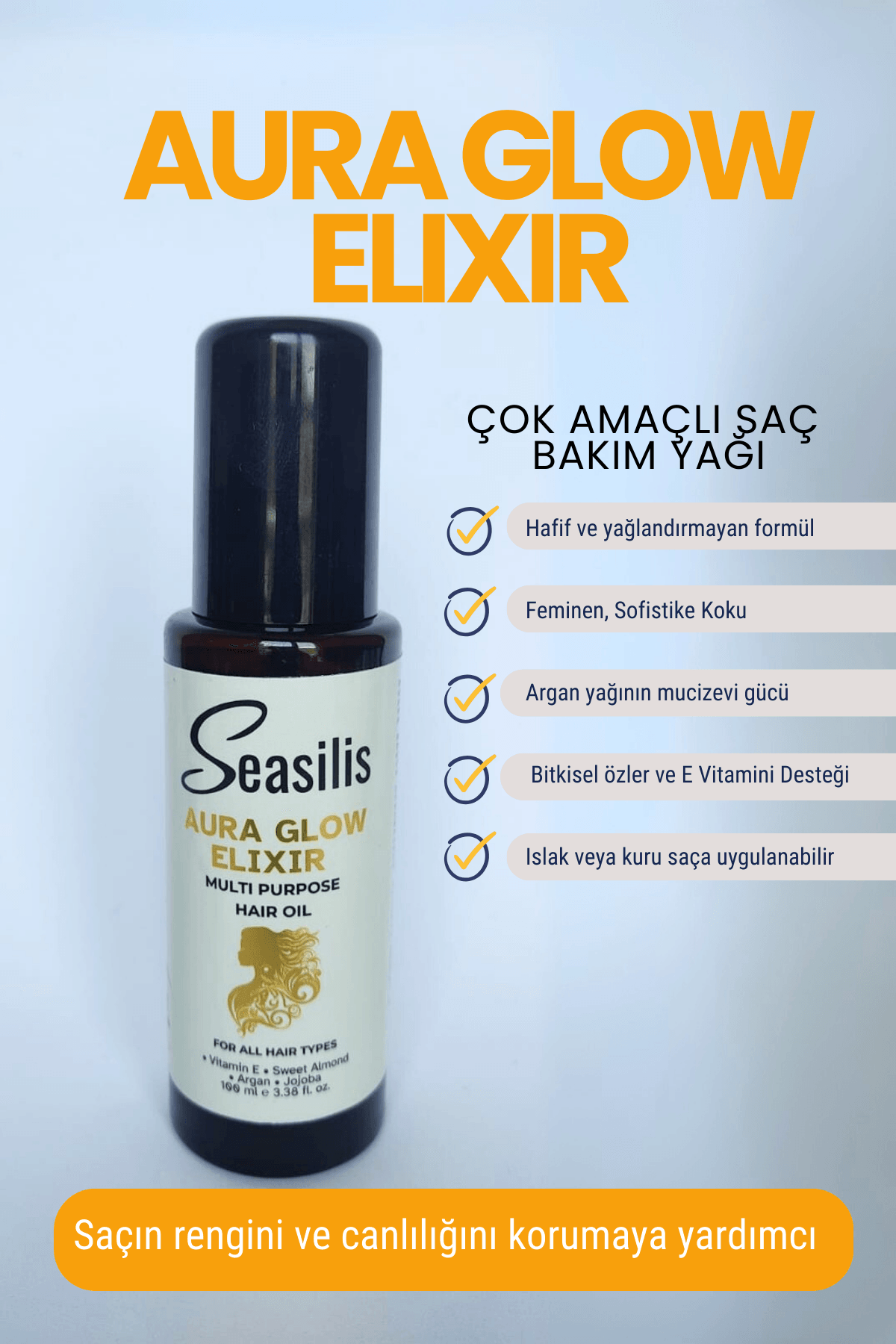 Aura Glow Elixir Saç Bakım Yağı - 100 ml