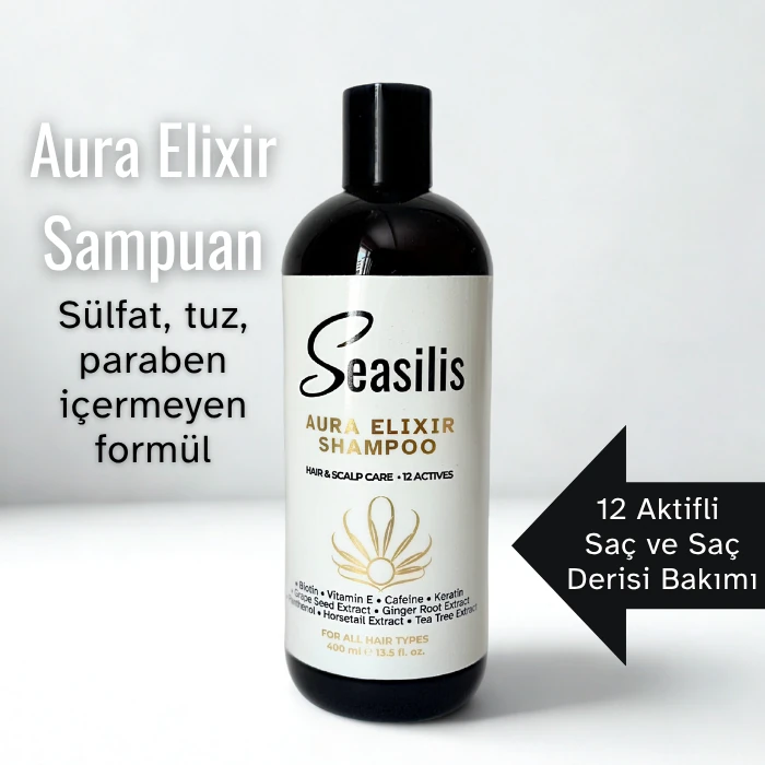 Balance Pack – Aura Elixir Şampuan, Saç Bakım Yağı ve Aura Hydrating Duş Jeli (3’lü Set)