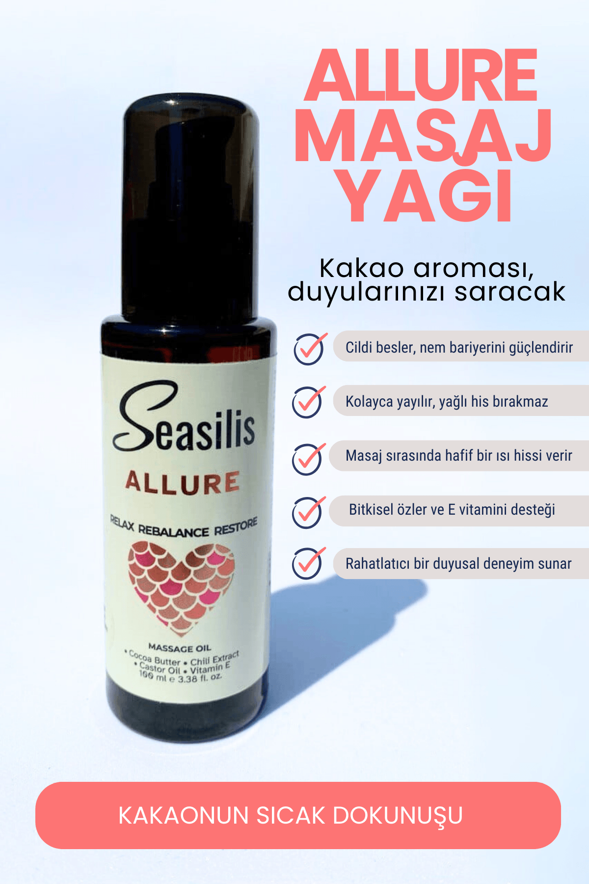 Seasilis Allure Masaj Yağı - 100 ml