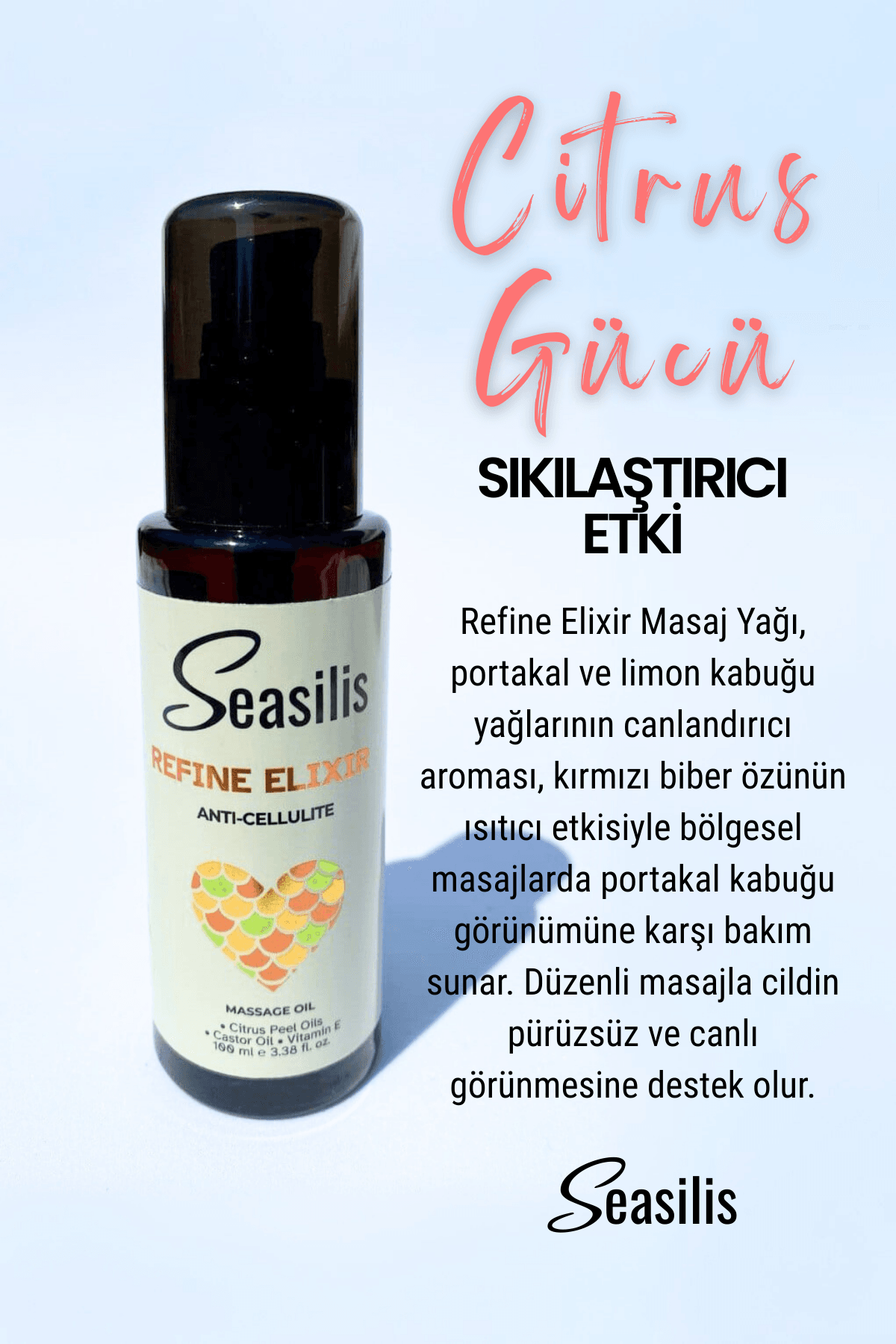 Seasilis Refine Elixir Masaj Yağı - 100 ml