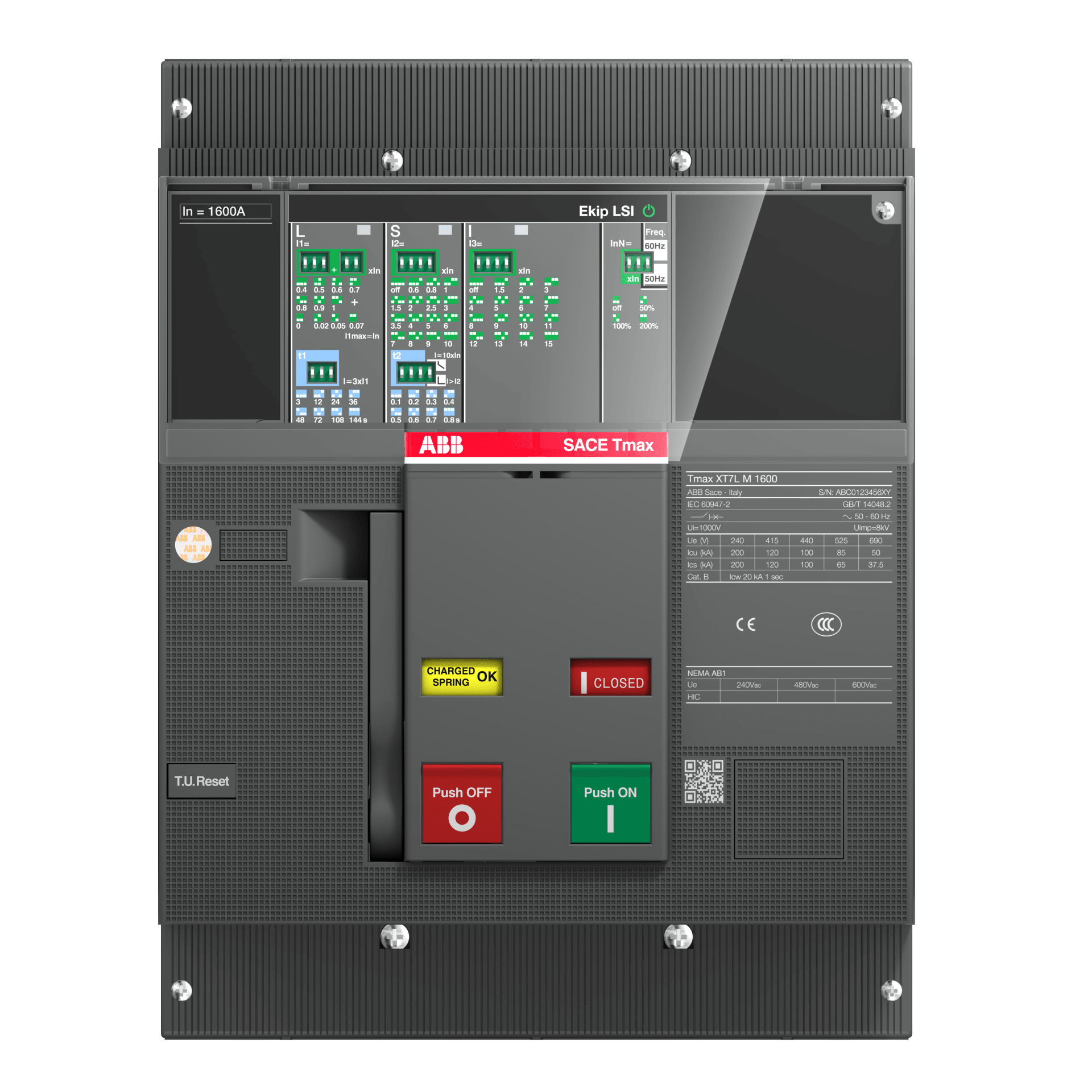 1SDA101367R1-XT7S M 1000 Ekip Dip LS/I In1000A 3p F F