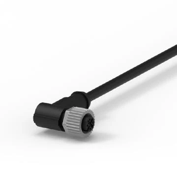 A008.04.02.112.301.0020-M8 FEMALE 90° PVC 4x0.25 UL/CSA - BLACK / A-CODE 2.0 M