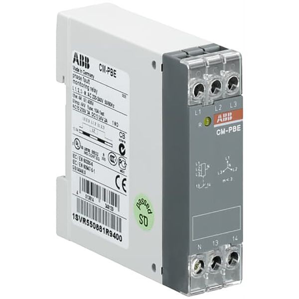 1SVR550881R9400 - CM-PBE Phase loss monitoring relay 1n/o, L1,2,3-N=220-240VAC