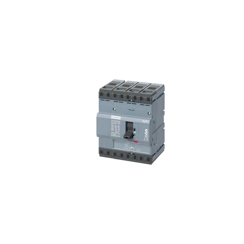 3VT1705-2EH46-0AA0-circuit breaker 3VT1 standard breaking capacity Icu=25kA, 415V AC 4-pole, line protection trip unit TM, LIN In=50A rated current IR=50A overload protection II=200A, short-circuit prot. N conductor protected without auxiliary release wit