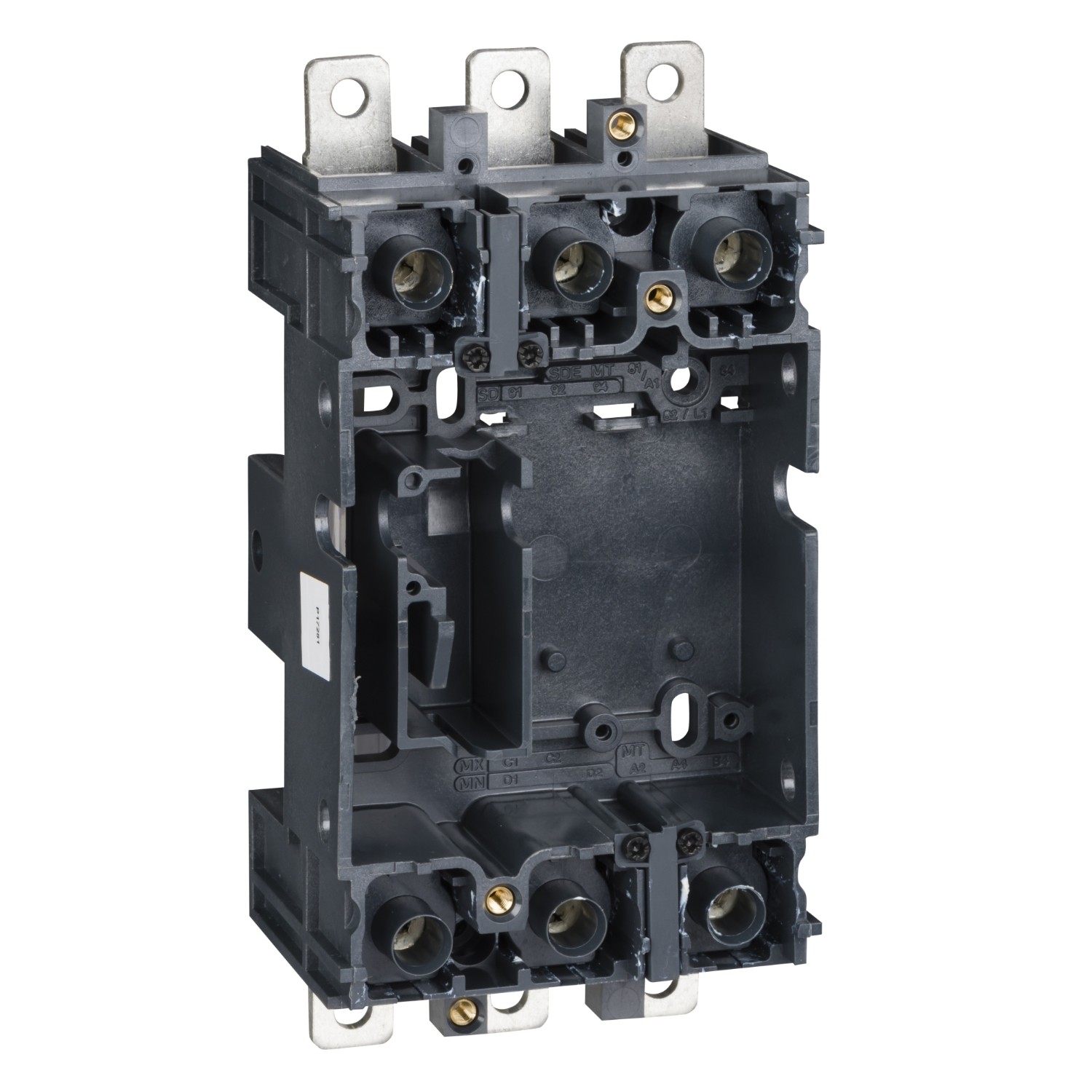 LV429266-plug in base, ComPact NSX100/160/250, front/rear connected, 3 poles