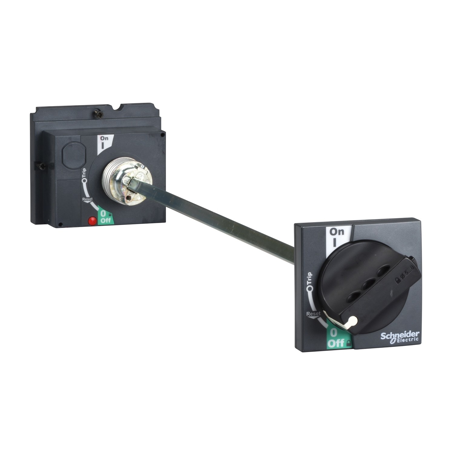 LV429338-Extended rotary handle, EasyPact CVS100/160/250, black handle, shaft length 185mm to 600mm, IP55