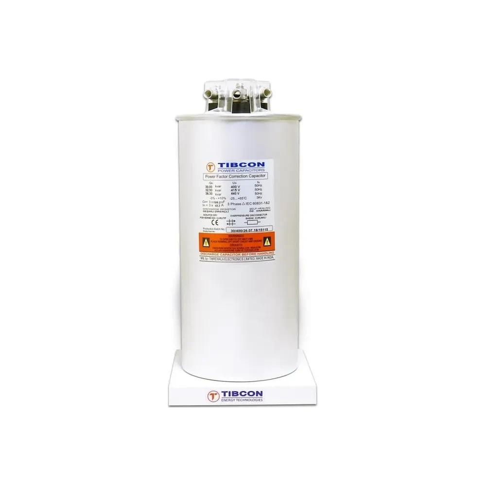HD-CYL-30-400-SCR-30/36,30 kVAr [400-440V] Ağır Hizmet Silindir Kondansatör