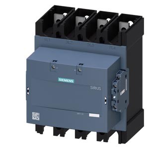 3RT1374-6AP36-Contactor, AC-1, 500 A/400 V/40 °C, S12, 4-pole, 100-250 V AC/DC, 2 NO+2 NC, Connection rail/ screw terminal