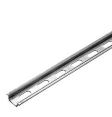 1100115-15X5,5 DELİKLİ GALVANİZ KAPLI DIN MONTAJ RAYLARI,1MT