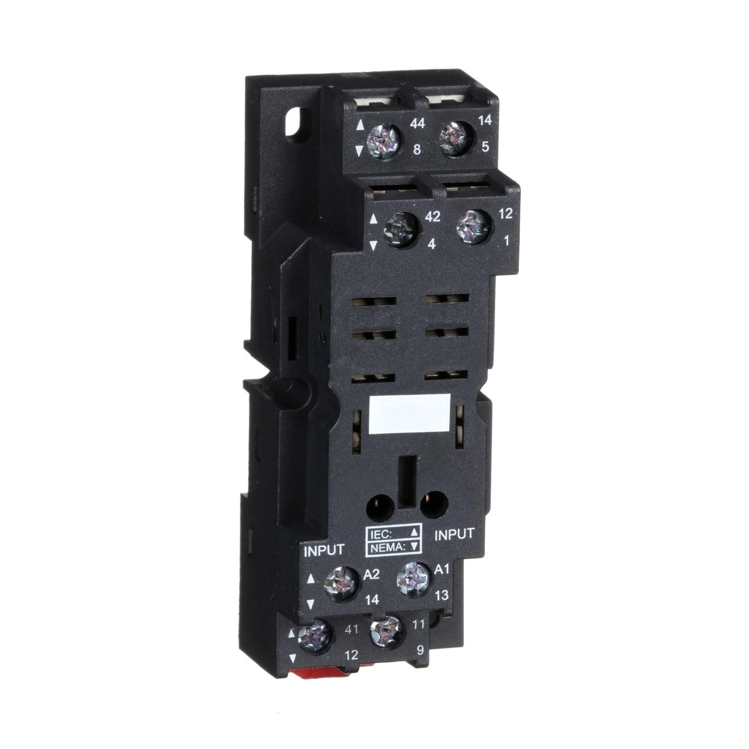 RPZF2-Socket, mixed contact, 16 A, relay type RPM2, screw clamp terminals, 250 V AC