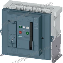 3WT8202-5AA00-0AA2-fixed-mounted circuit breaker 3-pole, size 2 In=2000A to 500V, 50/60Hz AC Icu=66kA at 500V with mechanical lockout device with tripped signaling switch with tripped indicators Overcurrent release ETU35WT LSI Setting range according to F