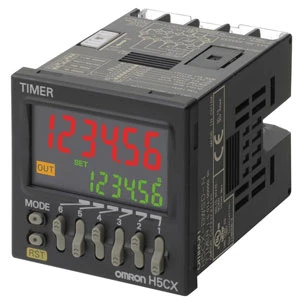 H5CX-L8D-N-Digital Timer, Plug-in, Multifunctional, 8-Pin, 1/16 DIN, 0.001 s to 9999h, 5A, 12-24 VDC, 24-24 VAC