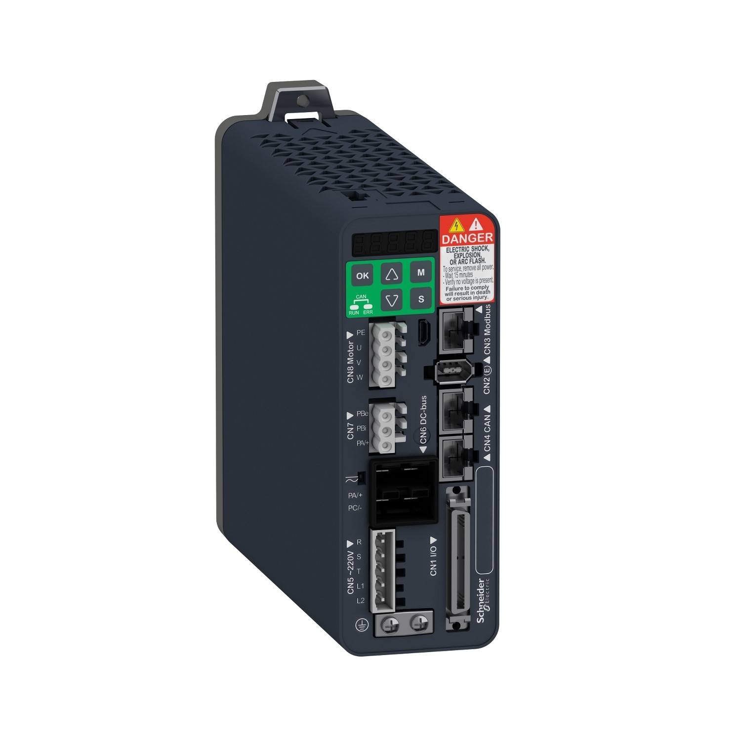 LXM28EU15M3X-motion servo drive, Lexium 28, single and three phase, 200 to 240V, 1.5kW, EtherCat