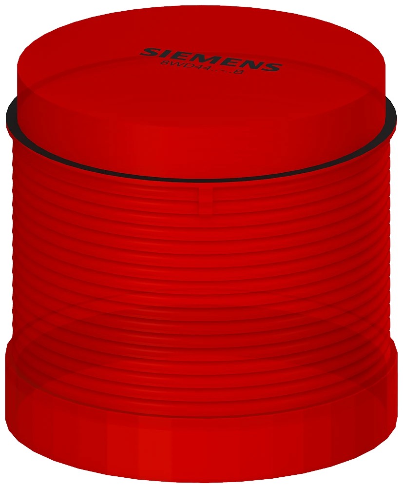 8WD4420-5AB-Continuous light element, with integrated LED, red, 24 V AC/DC, Diameter 70 mm