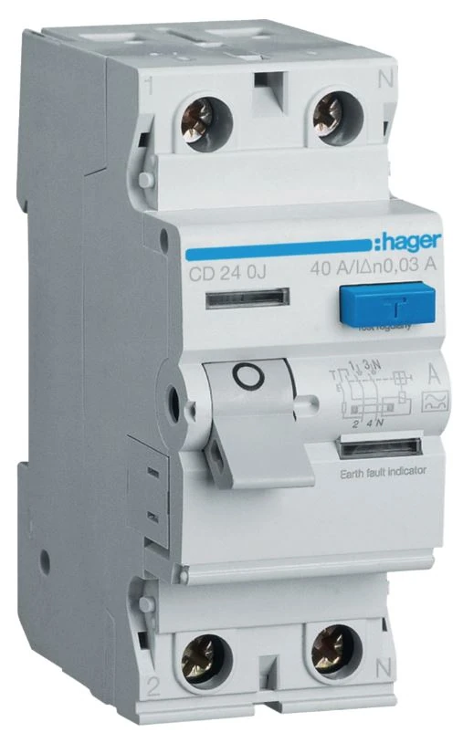 CD240J-RCCB 2*40A 30MA KAÇAK AKIM ROLESİ HAGER