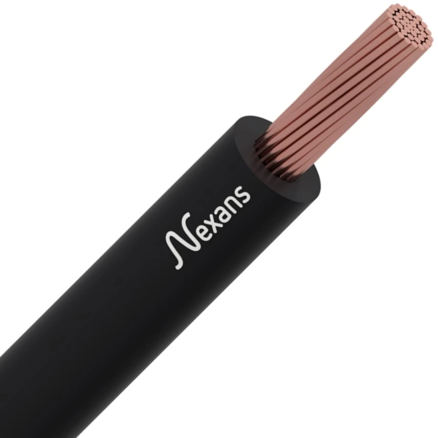 10530265-H07V-K 1x185 mm2 BLACK 450 / 750 V PVC Insulated non-sheathed single core cables with flexible conductors