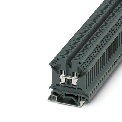 3246324-TB 4 I - Feed-through terminal block, nom. voltage: 800 V, nominal current: 32 A, number of connections: 2, number of positions: 1, connection method: Screw connection, Rated cross section: 4 mm2, cross section: 0.5 mm2 - 6 mm2, mounting type: NS