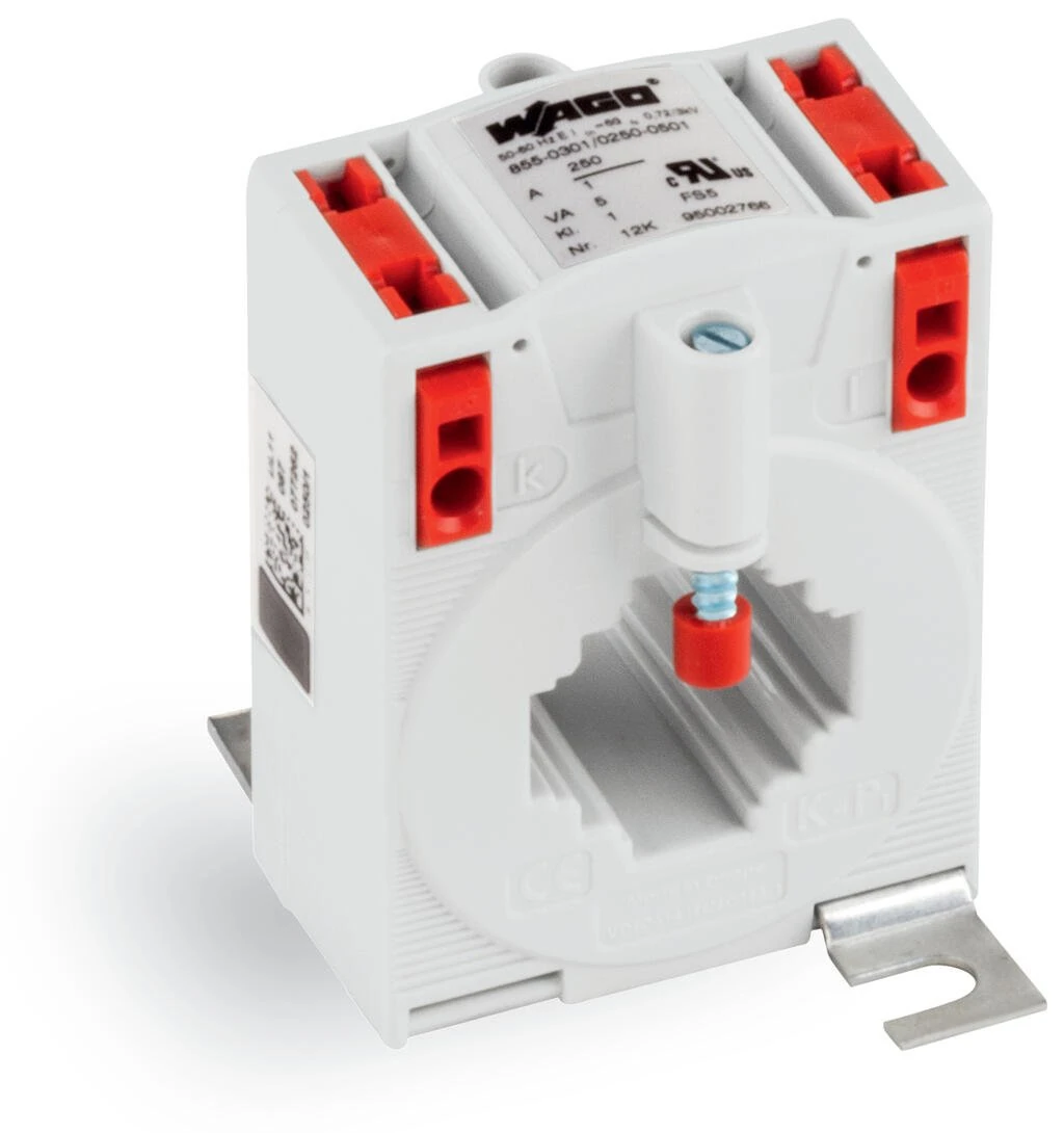 855-301/250-501-Plug-in current transformer; Primary rated current: 250 A; Secondary rated current: 1 A; Rated power: 5 VA; Accuracy class: 1