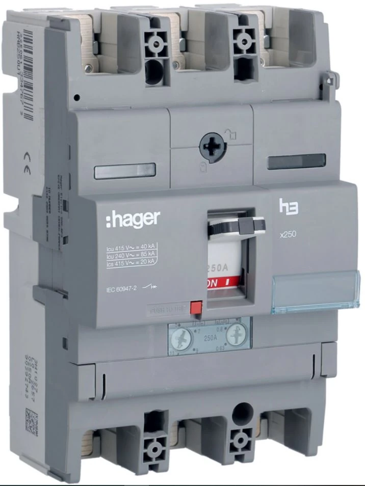 HNB250U-Moulded Case Circuit Breaker X250 3P 40kA 250A TM