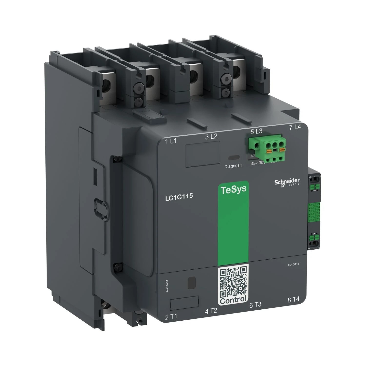 LC1G1854KUEN-High power contactor, TeSys Giga, 4 pole (4NO), AC-1