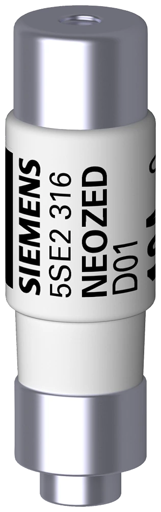 5SE2304-NEOZED fuse-link, D01, 4 A, gG, Un AC: 400 V, Un DC: 250 V, with tin-coated contact-caps