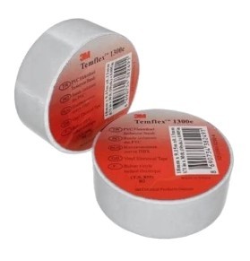 7100147927-1300E Temflex İzole Elektrik Bandı Gri 18mm X 9.15mm