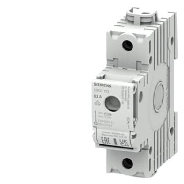 5SG7113-MINIZED, Switch disconnector with Fuse, D02, 1-pole, In: 63 A, Un AC: 230 V