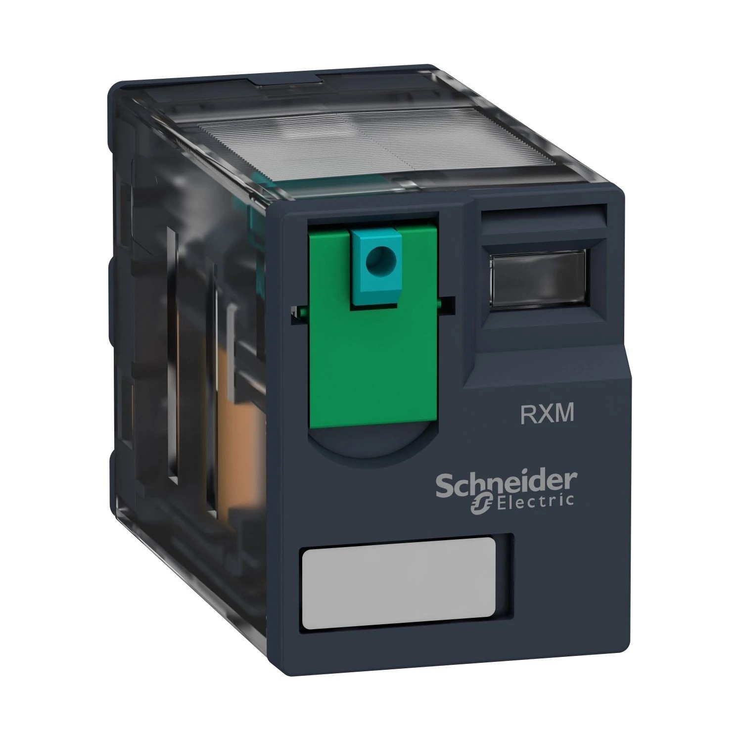 RXM3AB1FD-miniature plug in relay, Harmony Electromechanical Relays, 10A, 3CO, lockable test but to n, 110V DC