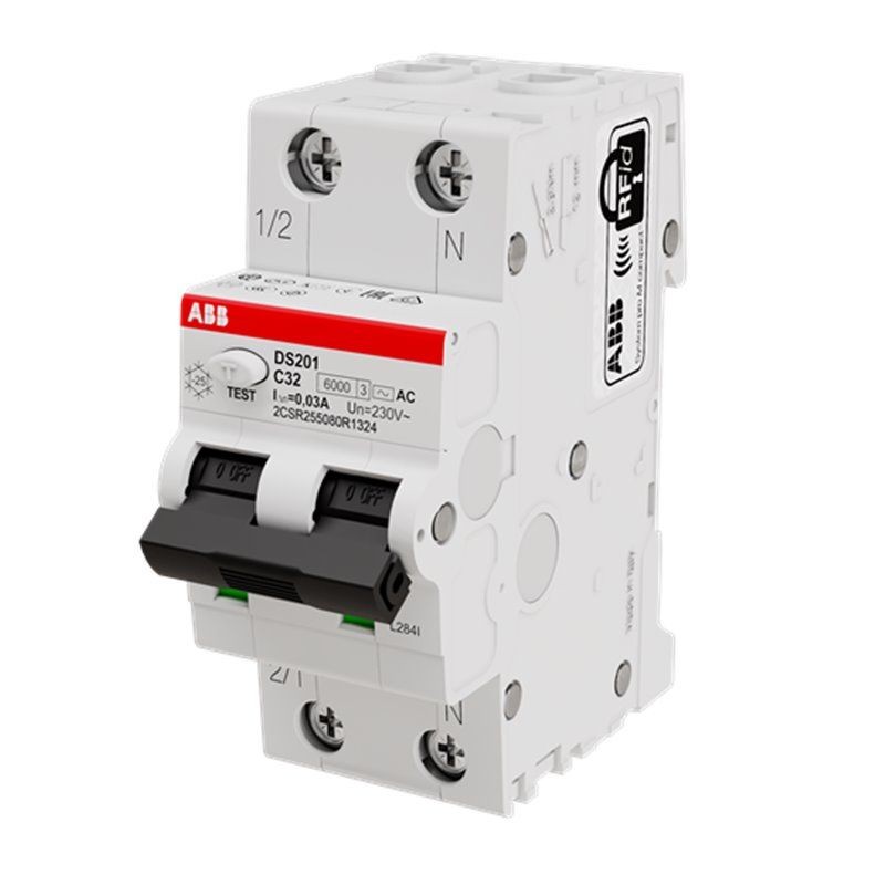 2CSR255080R1324 - DS201 C32 AC30 Residual Current Circuit Breaker with Overcurrent Protection