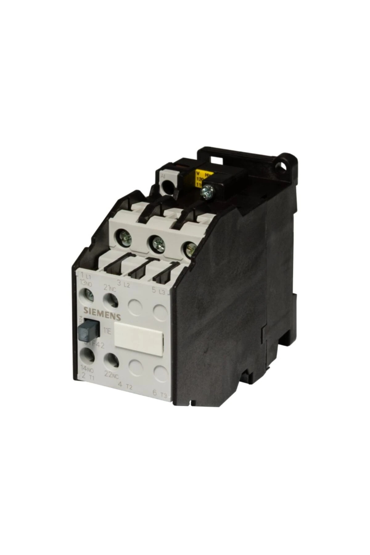 3TF4211-0BB4-CONTACTOR, SIZE 1, 3-POLE AC-3, 7.5KW, 400/380V AUXILIARY CONTACTS 11 (1NO+1NC) DC SOLENOID SYSTEM DC 24V