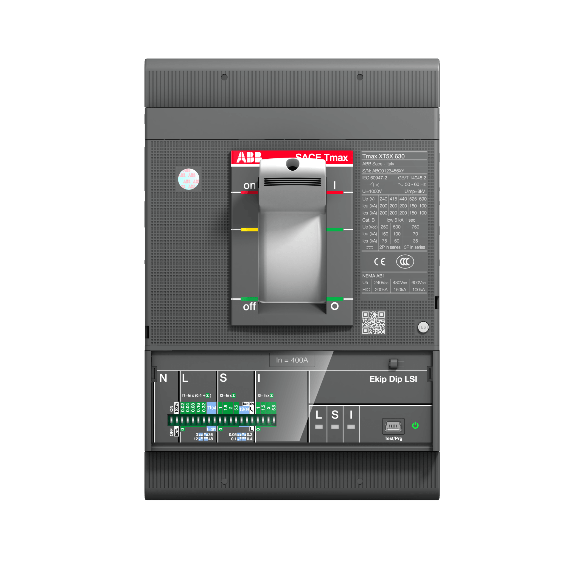 1SDA100438R1XT5S 400 Ekip M Dip I In=400A 3p F F
